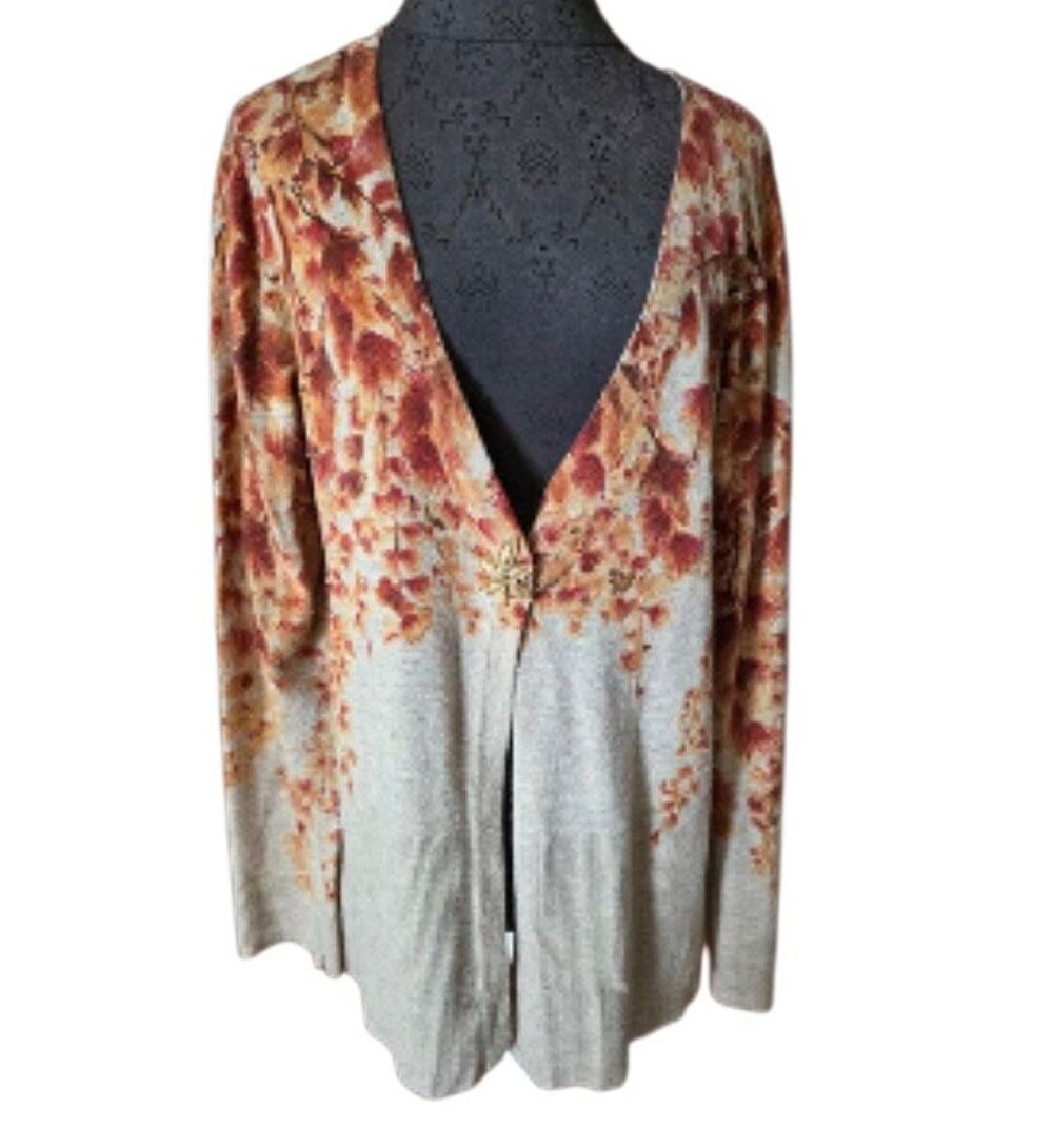 Coldwater creek fall cardigan cottagecore 1X rabbit hair wool